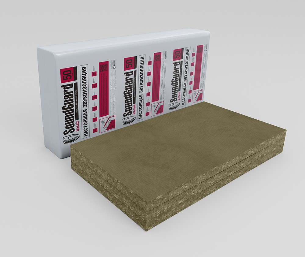картинка Звукопоглощающая плита SoundGuard Basalt 50 от магазина Альфа Плейс