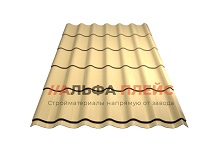картинка Профильная волна "Супер Монтеррей" 0,45-0,49мм Глянцевый полиэстер от магазина Альфа Плейс